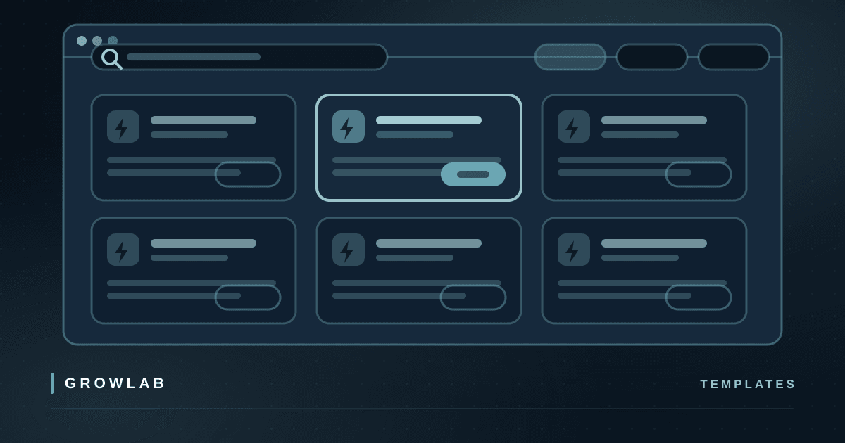 A searchable gallery of automation templates with one highlighted and ready to run, illustrating Power Automate templates for small business owners.